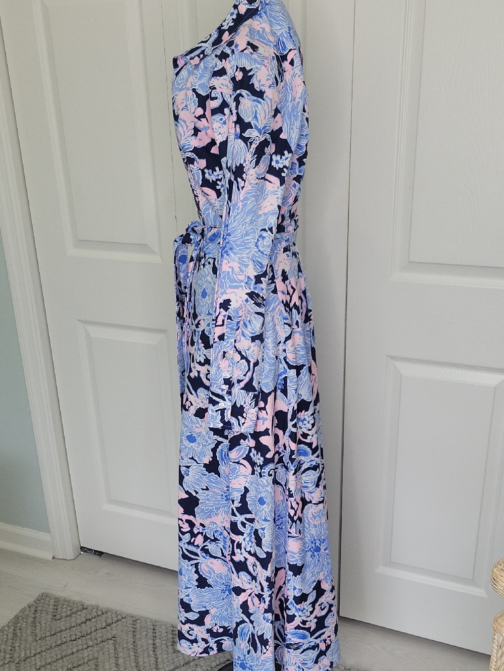 Lilly Pulitzer High Tide Mira Shirt Dress Size 6 - Picture 4 of 12